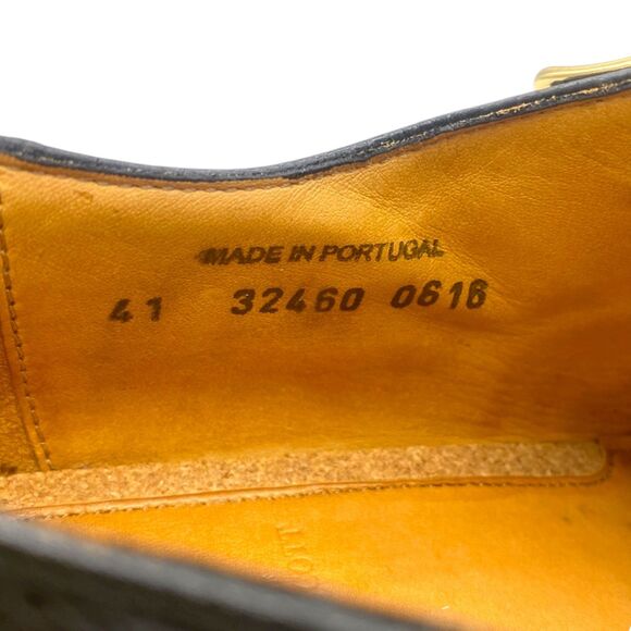 The Office of Angela Scott Mr. Colin Black Leather Double Monk Strap Loafer 41 - Picture 11 of 15